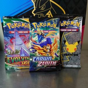 Triple Pack Bundle - One Evolving Skies, One Crown Zenith and One Celebrations